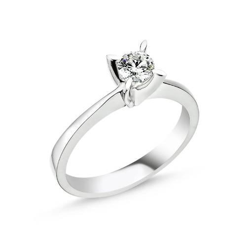 0,72ct Pırlanta Tektaş Yüzük - 1