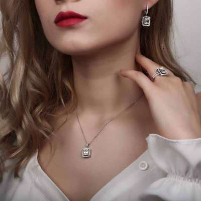 Pırlanta Baget Kolye 80-90 - 2
