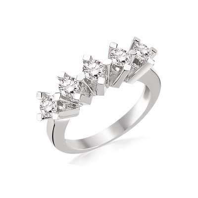 0,93ct Pırlanta Beştaş Yüzük-14k - ENGİNGOLD