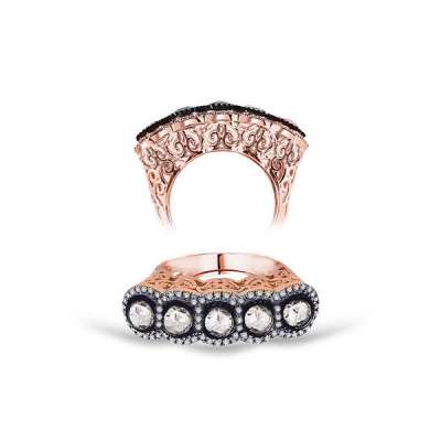 0.96ct Elmas Beştaş Yüzük - ENGİNGOLD