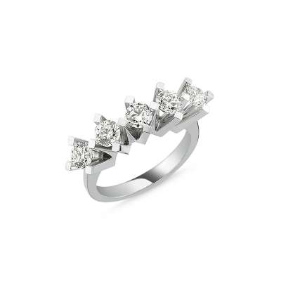 0,98ct Pırlanta Beştaş Yüzük-14k - ENGİNGOLD