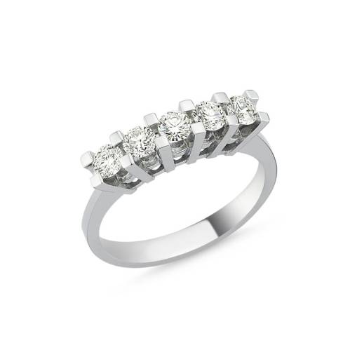 1.01ct Pırlanta Beştaş Yüzük-18k - 1
