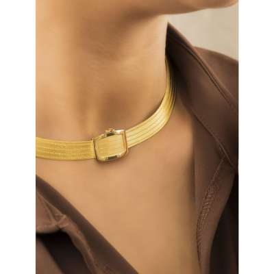 14 Ayar 5 Sıra Trabzon Hasır Kolye Altın Gerdanlık - 2