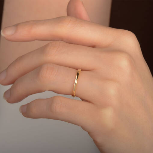 14 Ayar Ajda Yüzük (Taşsız) – Sarı Altın - 1