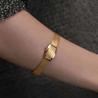 14 Ayar Altın 5 Sıra Trabzon Hasır Bileklik - ENGİNGOLD KRL