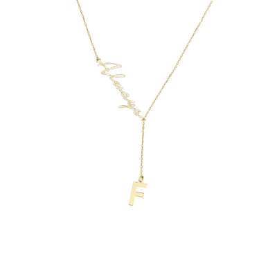 14 Ayar Altın Always İsim Harf Kolye - ENGİNGOLD