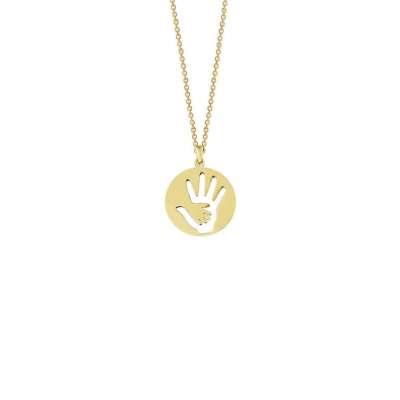 14 Ayar Altın Anne Çocuk Elizi Kolye - ENGİNGOLD