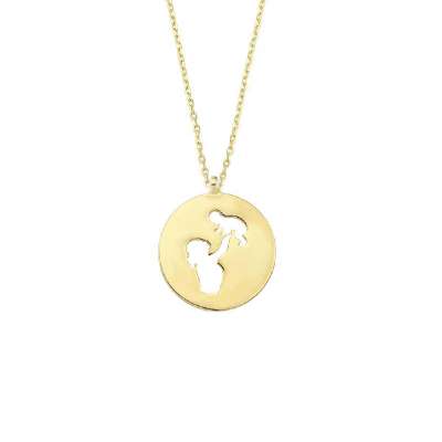 14 Ayar Altın Anne Çocuk Kolye - ENGİNGOLD