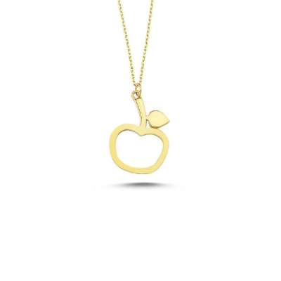14 Ayar Altın Apple Figürlü Kolye - ENGİNGOLD