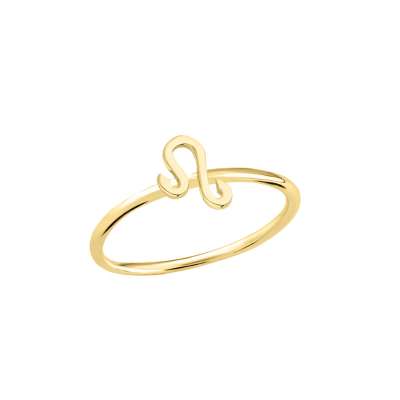 14 Ayar Altın Aslan Burç Yüzük - ENGİNGOLD