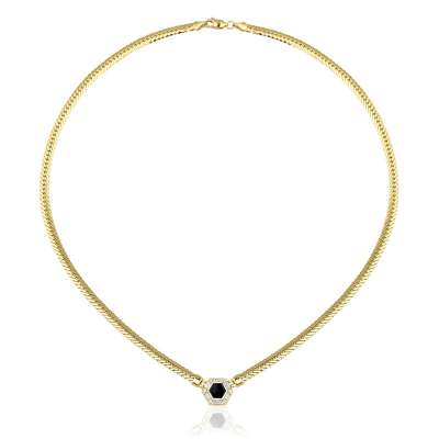 14 Ayar Altın Balıksırtı Valentina Kolye - ENGİNGOLD ZİNCİR-İŞ