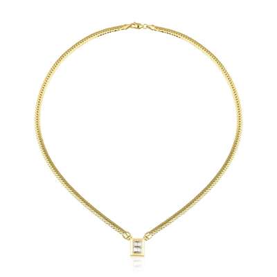 14 Ayar Altın Balıksırtı Valeria Kolye - ENGİNGOLD ZİNCİR-İŞ