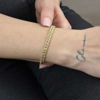 14 Ayar Altın Başak Bileklik - 2