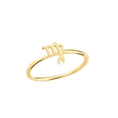 14 Ayar Altın Başak Burç Yüzük - ENGİNGOLD