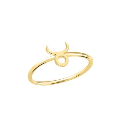 14 Ayar Altın Boğa Burç Yüzük - ENGİNGOLD