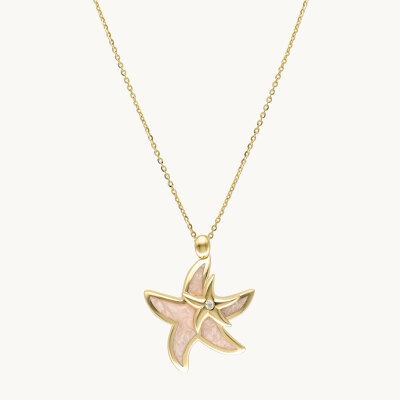 14 Ayar Altın Cetaş Aqualis Deniz Yıldızı Kolye