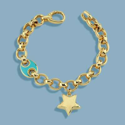 14 Ayar Altın Cetaş Eterna Yıldızlı Bileklik - ENGİNGOLD CETAŞ