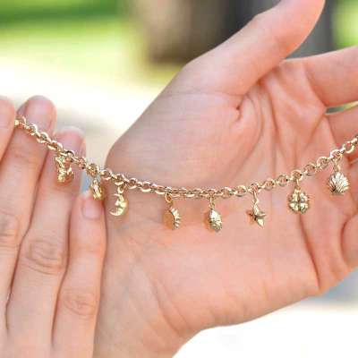 14 Ayar Altın Cetaş Şans Bileklik - 1