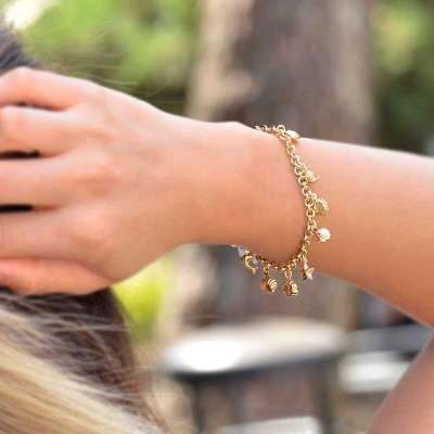 14 Ayar Altın Cetaş Şans Bileklik - 3