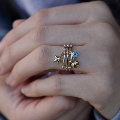 14-Karat Gold Multi-Figural Rings - 2