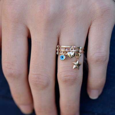 14-Karat Gold Multi-Figural Rings - Thumbnail