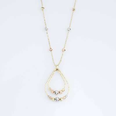 14 Ayar Altın Damla Model Kolye - ENGİNGOLD ASO