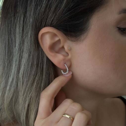 14 Ayar Altın Damla Pırlanta Kolye – Zarif Tasarım - 2