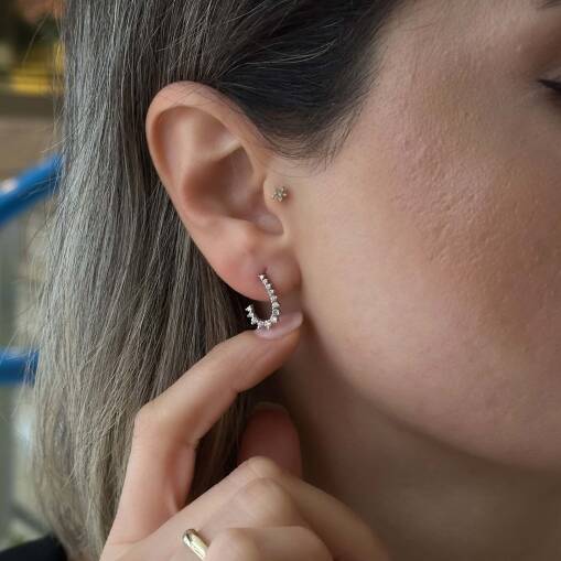 14 Ayar Altın Damla Pırlanta Kolye – Zarif Tasarım - 3