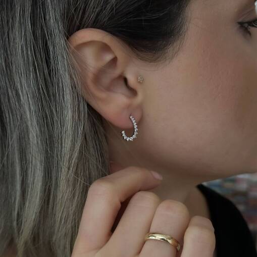 14 Ayar Altın Damla Pırlanta Kolye – Zarif Tasarım - 5