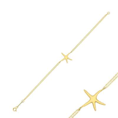 14 Ayar Altın Deniz Yıldızı Bileklik - ENGİNGOLD