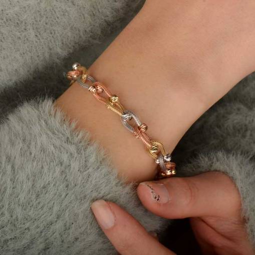 14 Ayar Altın Dorika Bileklik - 1