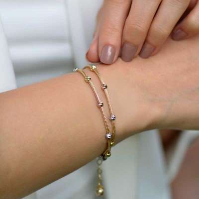 14 Ayar Altın Dorika Bileklik - ENGİNGOLD EMA