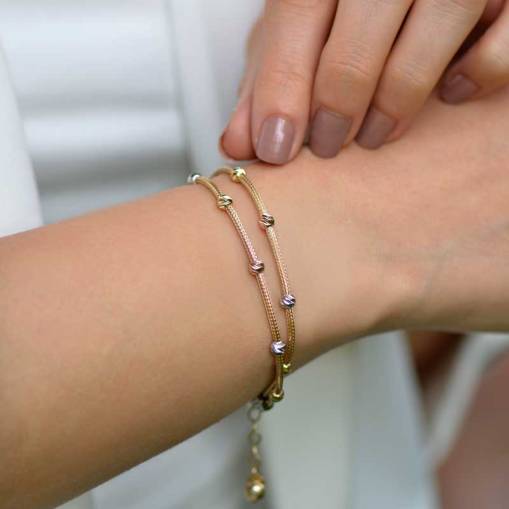 14 Ayar Altın Dorika Bileklik - 1