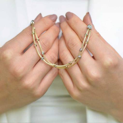 14 Ayar Altın Dorika Bileklik - 2