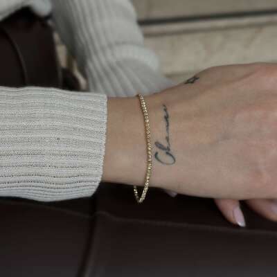 14 Ayar Altın Dorika Bileklik – Modern ve Zarif - 4