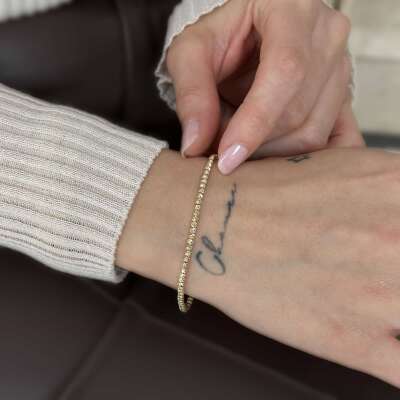 14 Ayar Altın Dorika Bileklik – Modern ve Zarif - 2