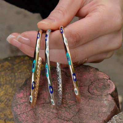 14 Ayar Altın Fortuna Kelepçe Bilezik - 4