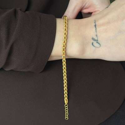 14 Ayar Altın Güverse Zincir Bileklik Kadın - ENGİNGOLD KCN