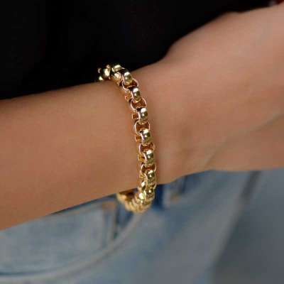 14 Ayar Altın Halka Bileklik