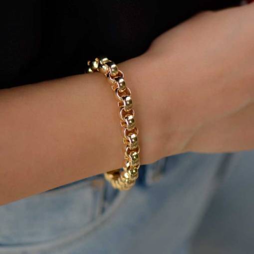 14 Ayar Altın Halka Bileklik - 1