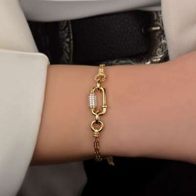 14 Ayar Altın Halka Bileklik - ENGİNGOLD TKN