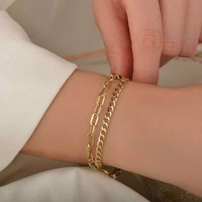 14 Ayar Altın Halka Bileklik