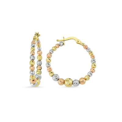 14 Ayar Altın Halka Dorika küpe