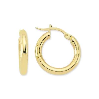 14 Ayar Altın Halka Küpe