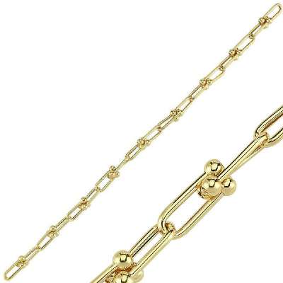 14 Ayar Altın Halka Zincir Bileklik - ENGİNGOLD RZG