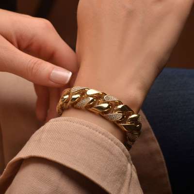 14 Ayar Altın Hallow Bileklik - ENGİNGOLD İHO