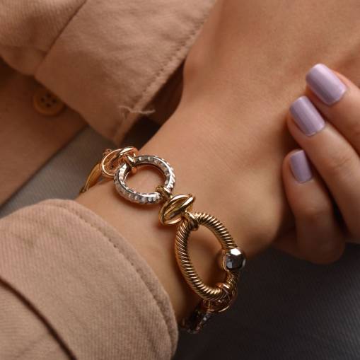 14 Ayar Altın Hallow Bileklik - 1