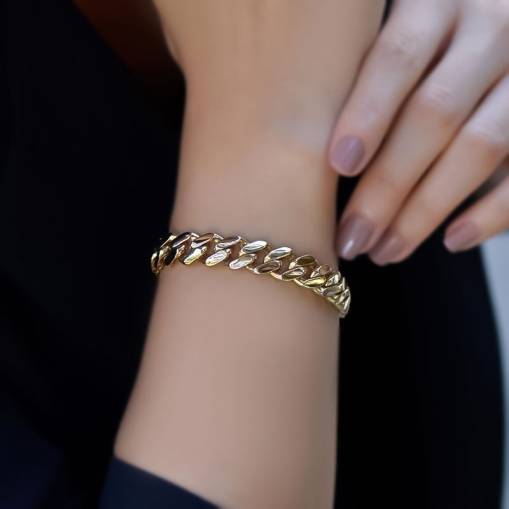 14 Ayar Altın Hallow Bileklik - 2