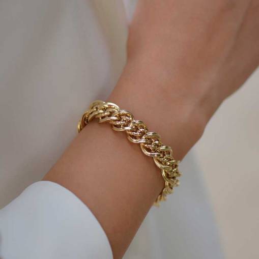 14 Ayar Altın Hallow Bileklik - 3