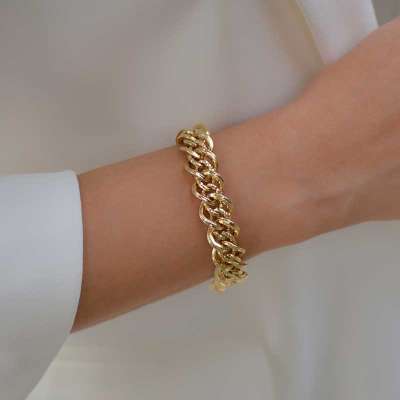 14 Ayar Altın Hallow Bileklik